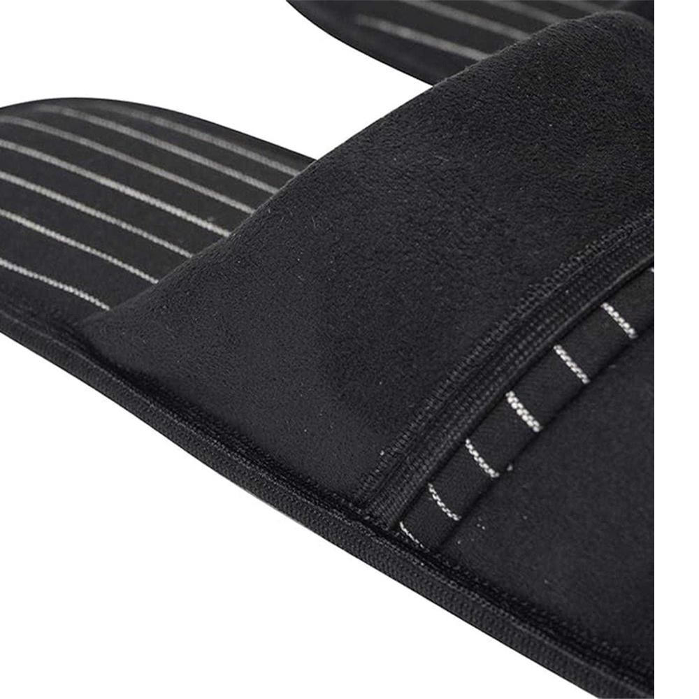 Keanu Mens Pinstripe Slip-on Mule Slippers