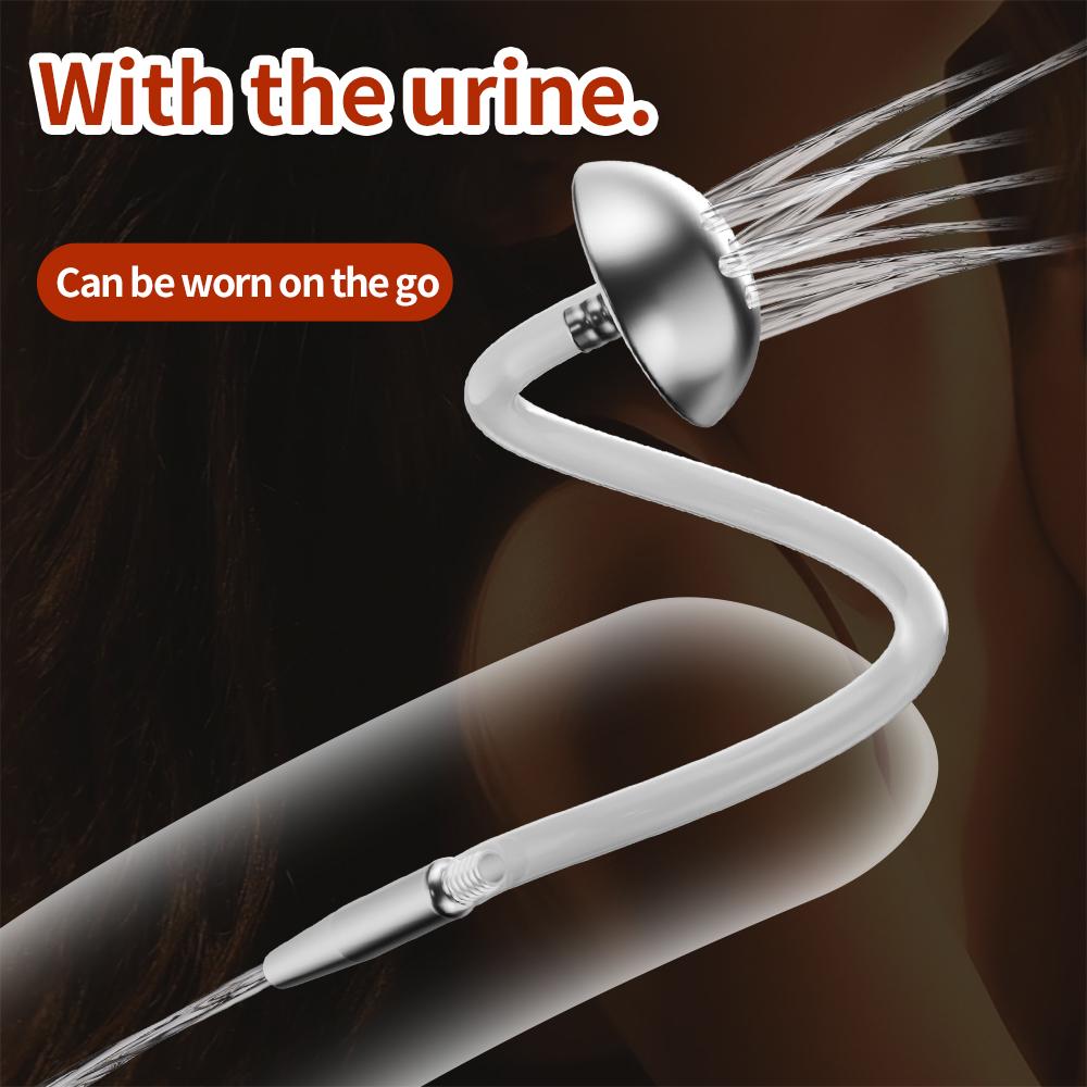 Soft Urethral Dilator, Horse Eye Stick with Shower Function, Penis Rod Male Masturbation Stimulator Catheter Sex Toys