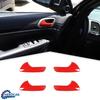 4x Door Handle Decor Cover Trim Bezels Frame for Jeep Grand Cherokee 2011+ Red