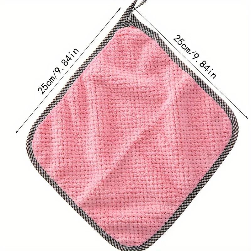 5/10/20pcs Hanging Thickened Coral Fleece Dishcloth Soft Absorbent Towel Suitable for Kitchen, Car, Window Cleaning Towel