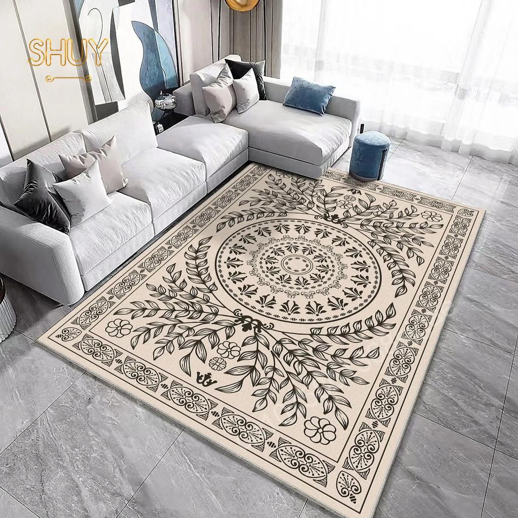 Einfacher Stil Geometrie Teppich 180x280cm Filz für Wohnzimmer Dekoration Luxus Matte Sofa Tisch Lounge Rutschfester Hochwertiger Teppich