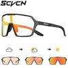 SCVCN Lunettes de cyclisme photochromiques couleur UV400 Lunettes de soleil pour vélo pour hommes femmes Lunettes de conduite Lunettes de sport VTT Route Course à pied