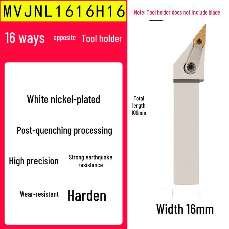35° CNC External Anti-Vibration Turning Tool MVJNR2020K16 Indexable Lathe Holder L2525M