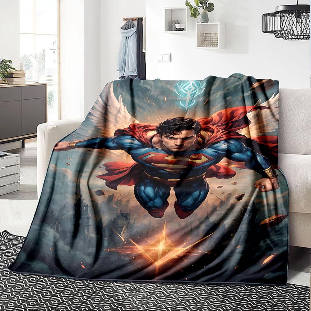 1pc Superman Wings Flannel Blanket - Soft Warm Throw for Home, Office, TravelL1373