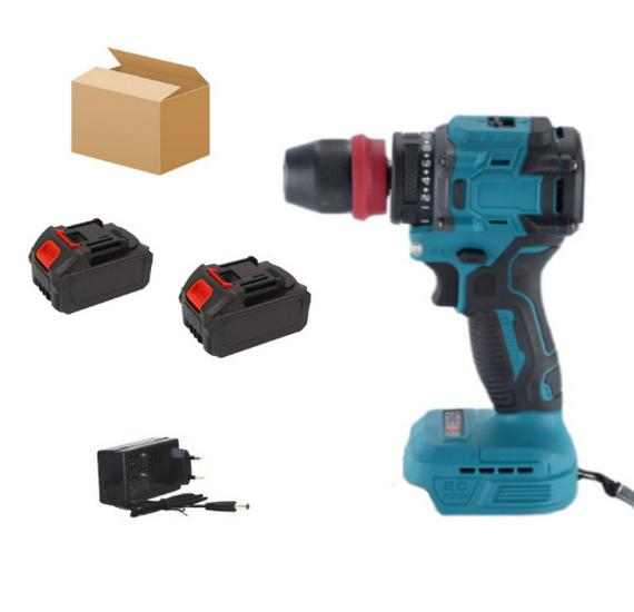 High-Power Handheld Brushless Electric Drill with Detachable Design and Wireless Lithium Battery
