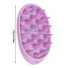 Hair Washing Brushes Silicone Scalp Massager Oval Design with Soft Bristles Scrubber Brushes for Different Hair Type