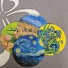 Van Gogh Art Coaster Set Large 20cm Waterproof Diatom Mud Heat Insulation Hand Painted