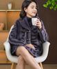 New gold mink fur integrated medium and long fur coat women's winter thickened jacket stand-up collar temperament commuter jacket