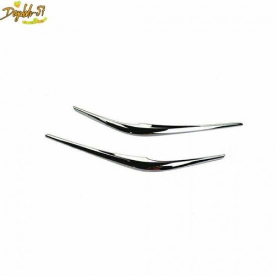 Chrome For Mazda CX-5 CX5 2017- ABS Front Headlight Eyebrows Lamp Strip Trim
