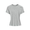 2025 Summer Kardashian Style Ribbed Short Sleeve Top - Solid Color & Sexy Round Neck
