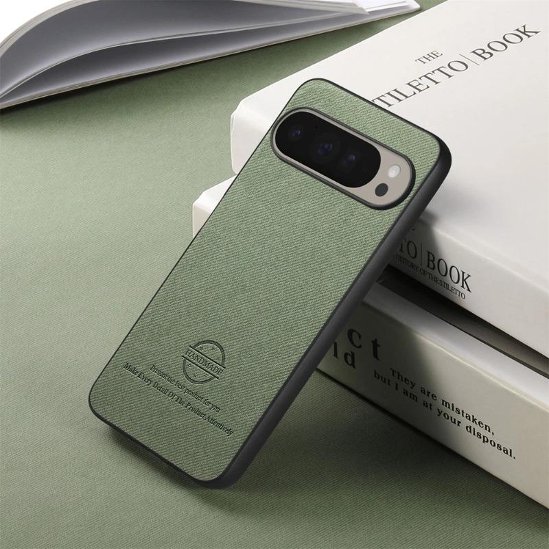 PU Leather Matte Case for Google Pixel 10Pro XL 9 Pro XL 9A Shockproof Soft TPU Frame Fabric Back Cover for Pixel 10 Pro XL