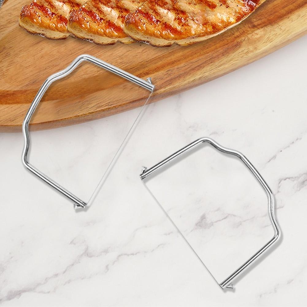 Avocado Cutter Cheese Slicer Party Serving 430 Stainless Steel Electrolysis Finish Straight-line Cutting Wire For Soft Foods