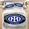 Biancheria da letto con design dello stemma dell'Inter (1 * copripiumino + 2 * federa, senza nucleo) Copripiumino e federa Set biancheria da letto Regalo di Natale compleanno