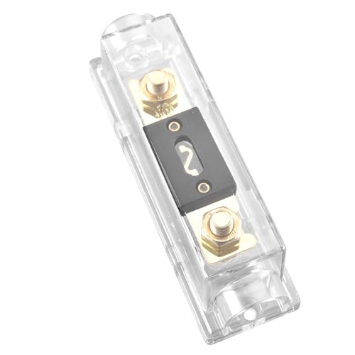 Heschen Car Fuse Wire ANL-50A, Gold, 1pc, Fuse Holder with Re-Fuse, Car Motorcycle Audio Subwoofer Supplies