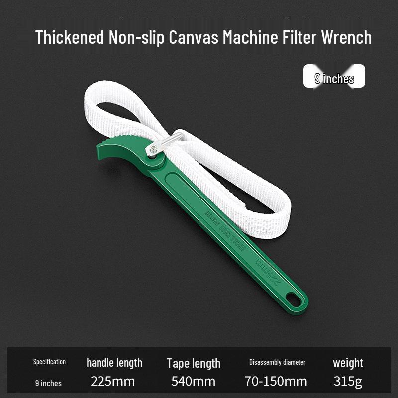 Car Engine Oil Filter Removal Tool - Belt Wrench for Easy Oil Changes
