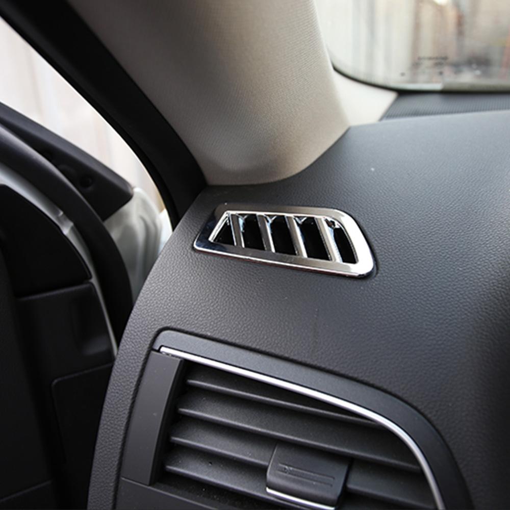 Car AC Vent Cover for Renault Koleos 2017-2022 for Samsung QM6 2017-2022 2Pcs Front Air Conditioning Outlet Sticker Accessories
