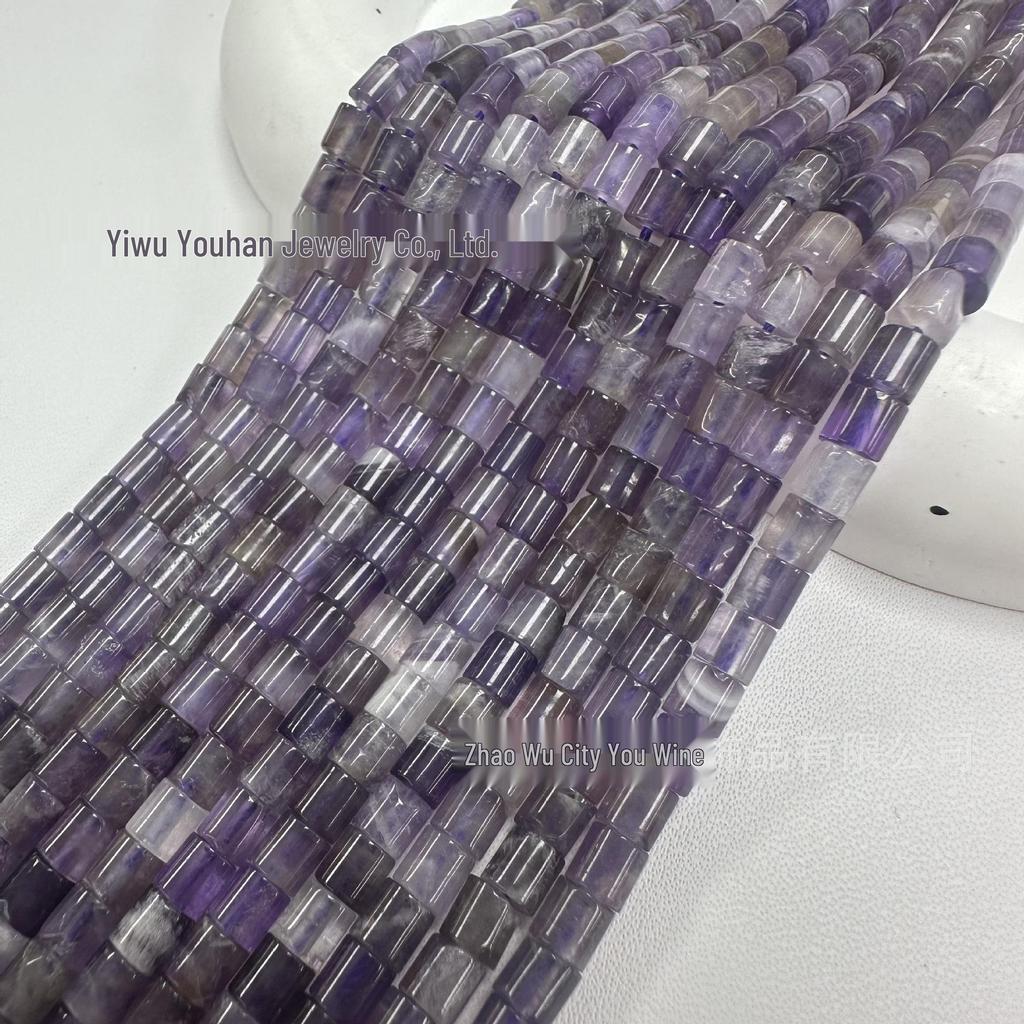 4x4mm Natural Stone Cylinder Beads for Handmade DIY Jewelry, Bracelets & Necklaces