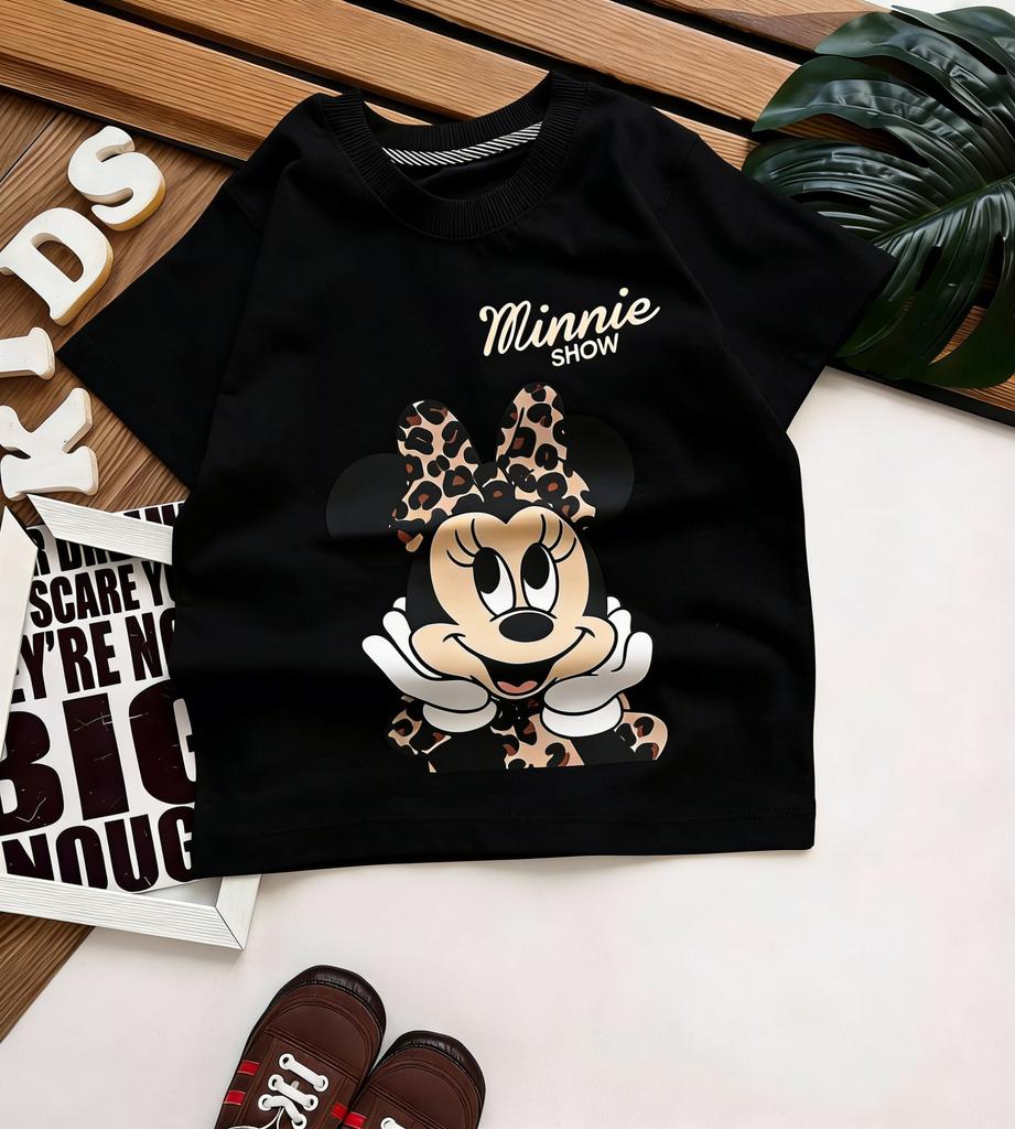 2026 Summer Y2k Disney Minnie Mouse T Shirt Women Unisex Short Sleeve Tee Streetwear ParentChild Clothing Loose Casual Tops