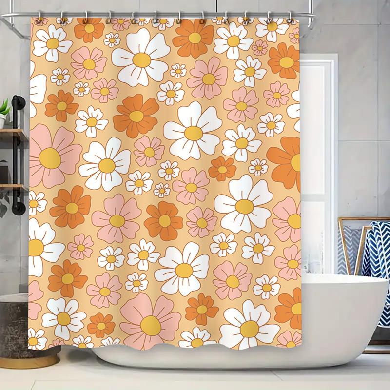 

Vintage Mermaid Shower Curtain Bohemian Blue Coral Print Bathroom Decor Tiramisu Floral Design Waterproof Fabric Pink Purple Gre W60H190(CM)-1 Pcs