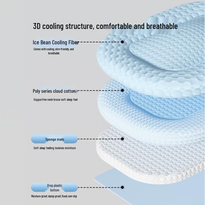 Pet Cooling Mat for Small Dogs & Cats – Breathable Summer Bed & Nest