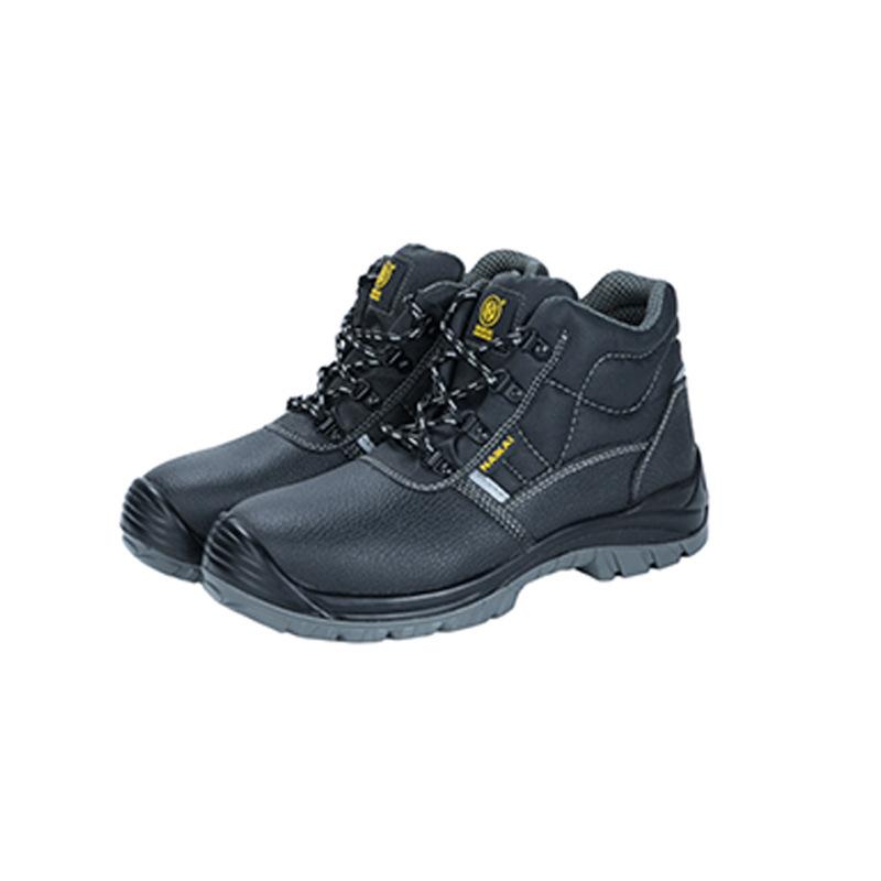 

Rain boots, black mountaineering protective men s shoes, suitable for all seasons, anti-smashing and anti-stab, light, slip-resistant чёрный