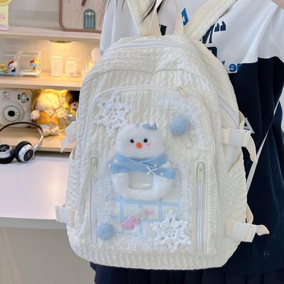 New Small Fresh Backpack High Value Student Schoolbag Female Cute Niche Design Large Capacity Commuting Backpack
