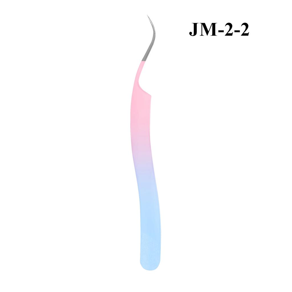Professional Eyelash Tweezers Grip Eyelash Extension Tweezers 45 75 90 Degree Fiber Tip Easy Fanning Eyelash Tweezers