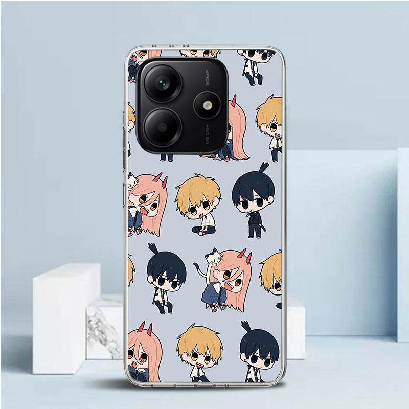 C-Chainsaw Mans Cute Phone Case For Xiaomi Redmi Note 15 14 14S 13 12S 12 Pro Plus 11S 11 11T 11E 10S 10 + Soft TPU Back Cover R