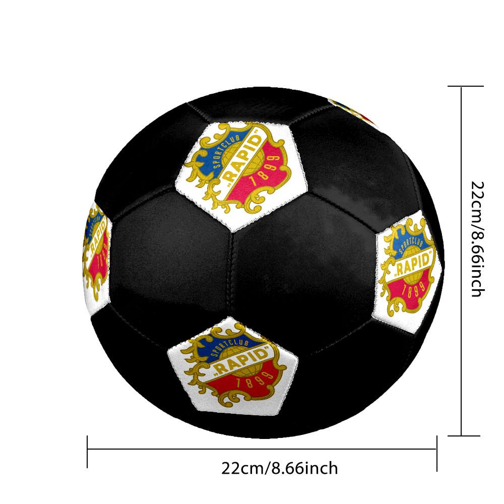 1PC SK Rapid poster size 5 soccer ball PrahaIndoor Soccer Ball Colorful All Ages Machine Stitched PVC Competition Ready Durable High-Bounce