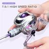 Long-distance Casting Lure Water Drop Wheel  Metal Gapless Fishing Reel High-speed Ratio Outdoor Fishing Tool Suitable for Saltwater and Freshwater