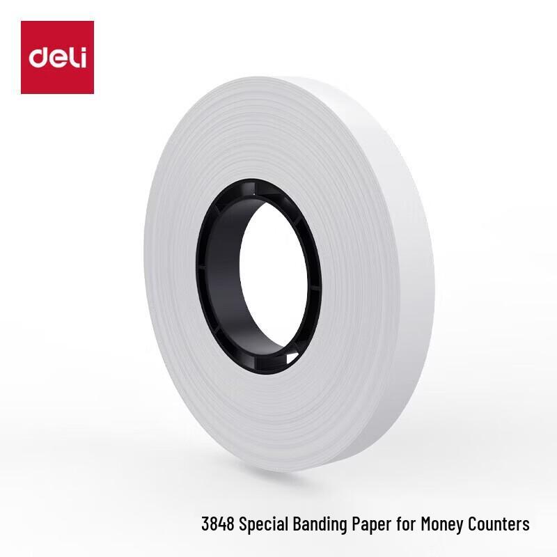 Deli Banknote Strapping Paper Bands, 10 Rolls CN plug (adapter included)