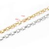 No Fade 1meter 7.5mm Stainless Steel Chain Gold Necklace Rolo Strong Link Chain for Bracelet Jewelry Making Accessories DIY
