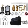 Carburetor Rebuild Kit 3302-804844002 1389-9562A1 1389-9563A1 for Mercruiser Marine 2 Barrel 165Hp (For Merc 3.7L, 224 cid, Inline