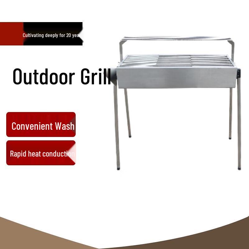 Beifu Outdoor 304 Stainless Steel Double-Layer BBQ Grill