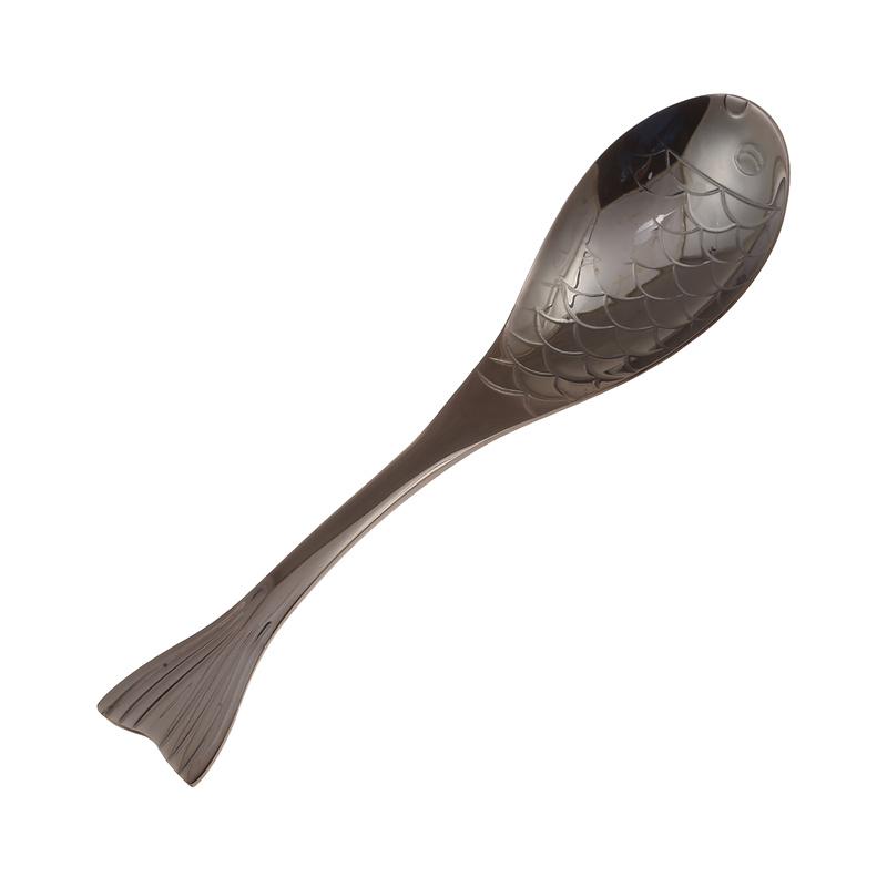 304 Stainless Steel Mermaid Spoon Cute Big Soup Spoon Shape Food Grade Cutlery