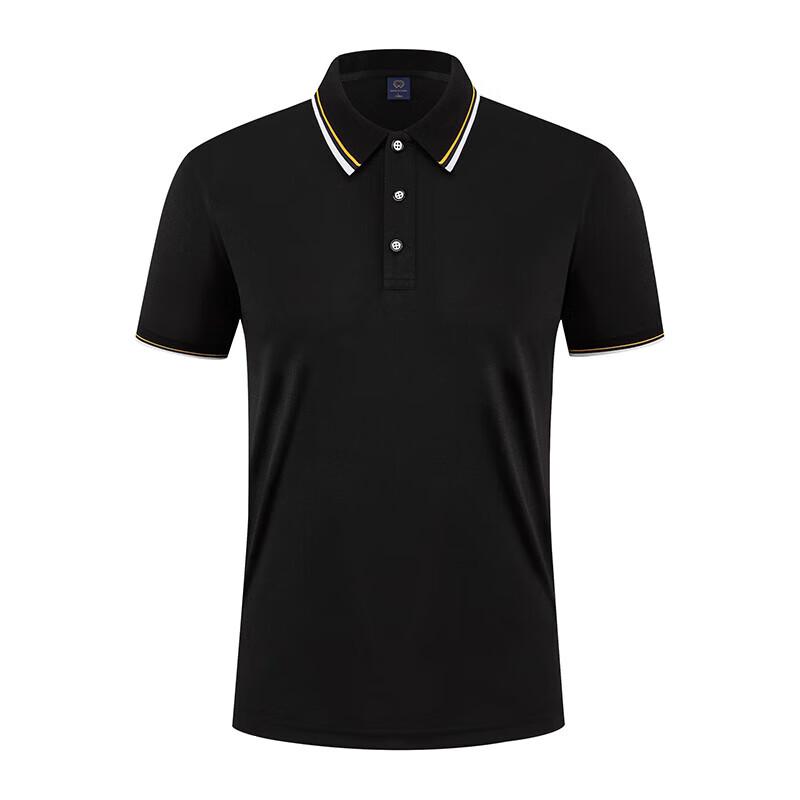 Men s Custom Logo Short Sleeve Polo T-Shirt L