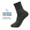 Plus Size Diabetic Socks Men Women Mid Calf Bamboo Fiber Antibacterial Odor Resistant Breathable Comfort Fit