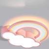 Children's Room Ceiling Lamp Cartoon Rainbow Clouds Simple And Warm Boys And Girls Bedroom Princess Room Light Fixtures