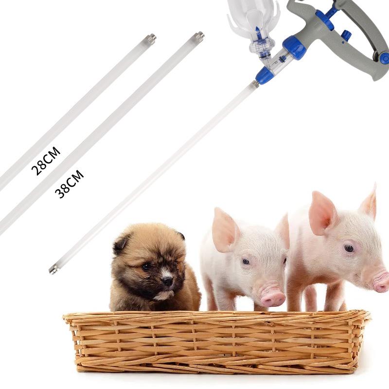 Veterinary Syringe Extended Injection Tube Continuous Syringe Injection Extension Rod Pig Cow Sheep Horse Syringe Vaccine Device