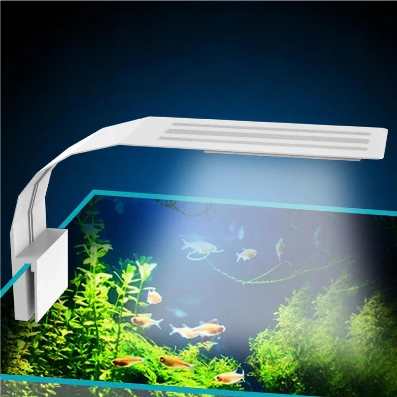 Fish Tank LED Clip Lamp 5V Safe USB Power Energy-saving Ultrathin Aquarium light Full Spectrum Water Plant Lamp