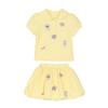 LUSON Mädchen Stickerei Polo Kleid Set