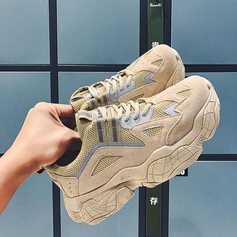 Мода 2024 Модные кроссовки Мужские черные туфли Платформа Тренд Повседневные Удобные — фото 9