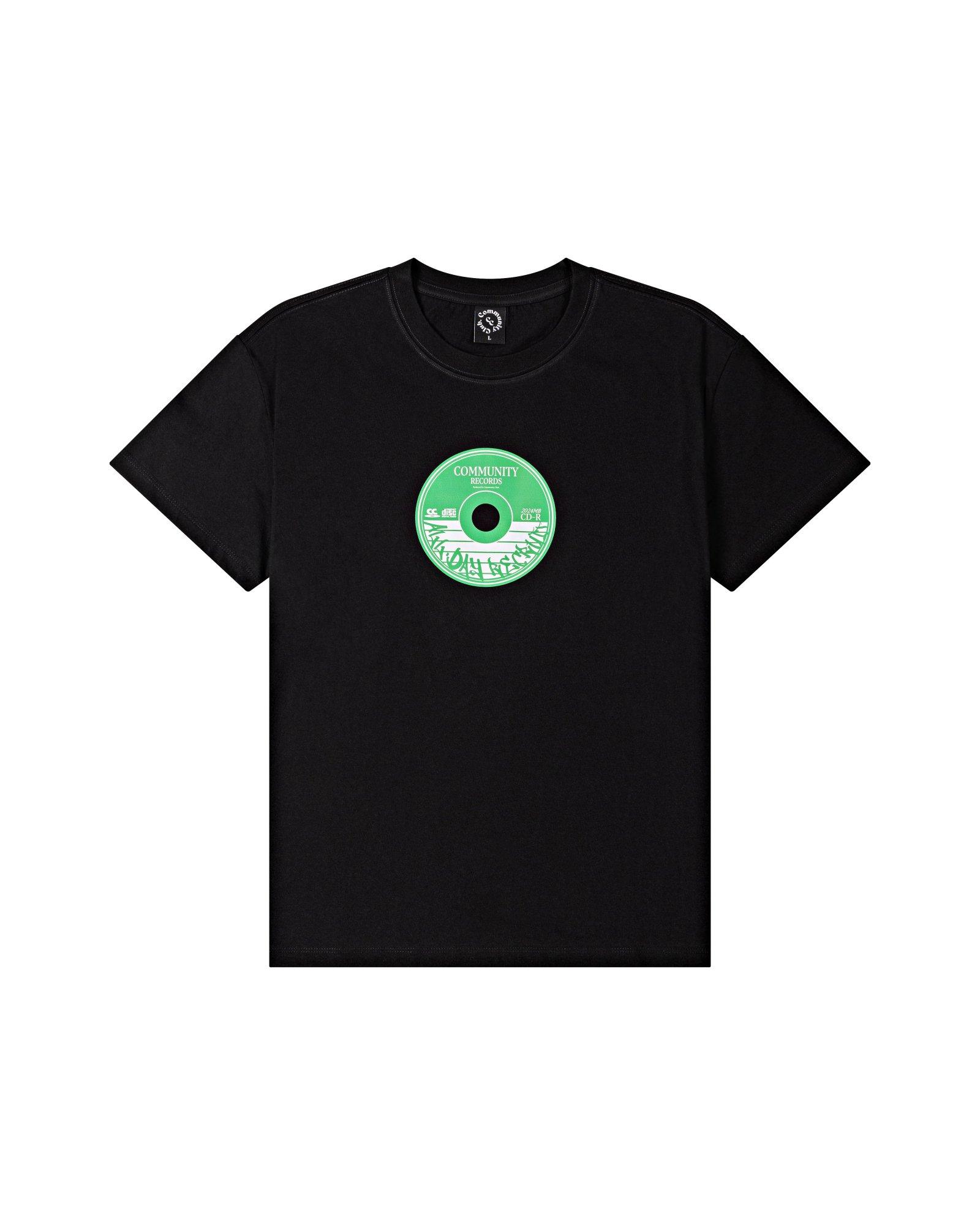 Community Club Compact Disc Tee Black L