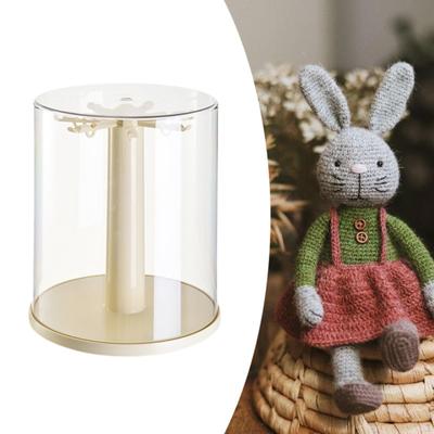 Klare Display-Vitrine für Figuren Miniaturfiguren Organizer Mehrzweck 360° drehbar Puppe