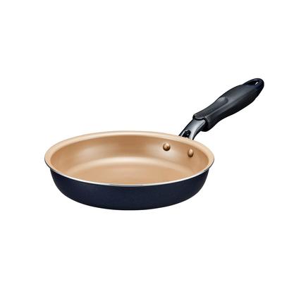 Evercook Bratpfanne 20cm Nur für Gasfeuer Leichtgewicht Tage Bratpfanne PFOA PFOS Frei Marineblau Doshisha [500 Garantie] Antihaft