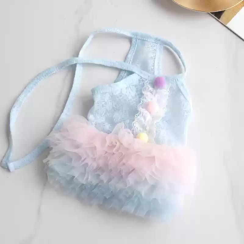 

Summer Dog Dress Tutu Cat Puppy Apparel Yorkies Pomeranian Shih Tzu Maltese Poodle Bichon Schnauzer Dog Clothes Pet Clothing Xs 3XL синий