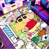 Crayon Shin Print Rug, Washable Floor Carpet, For Entryway Dorm Laundry Room Office Study, Home Decor Birthday Christmas Gift
