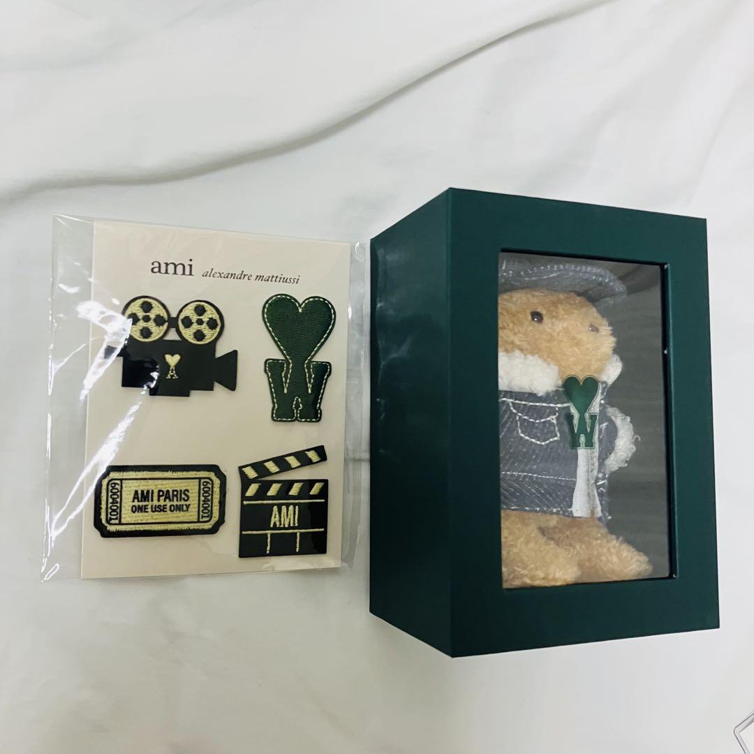 

[USED] Choi Woo-sik AMI Teddy Bear with Patch Korea Exclusive Choi Woo-sik AMI