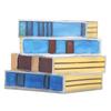 Stained Book Lamp Vintage Style Soft Lighting Stacked Books Table Lamp for Bedroom