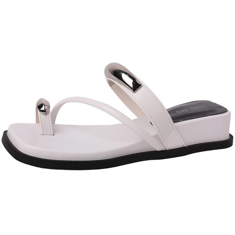 Thick-soled Height-increasing Shoes One-shoulder Slippers New Cool Slippers